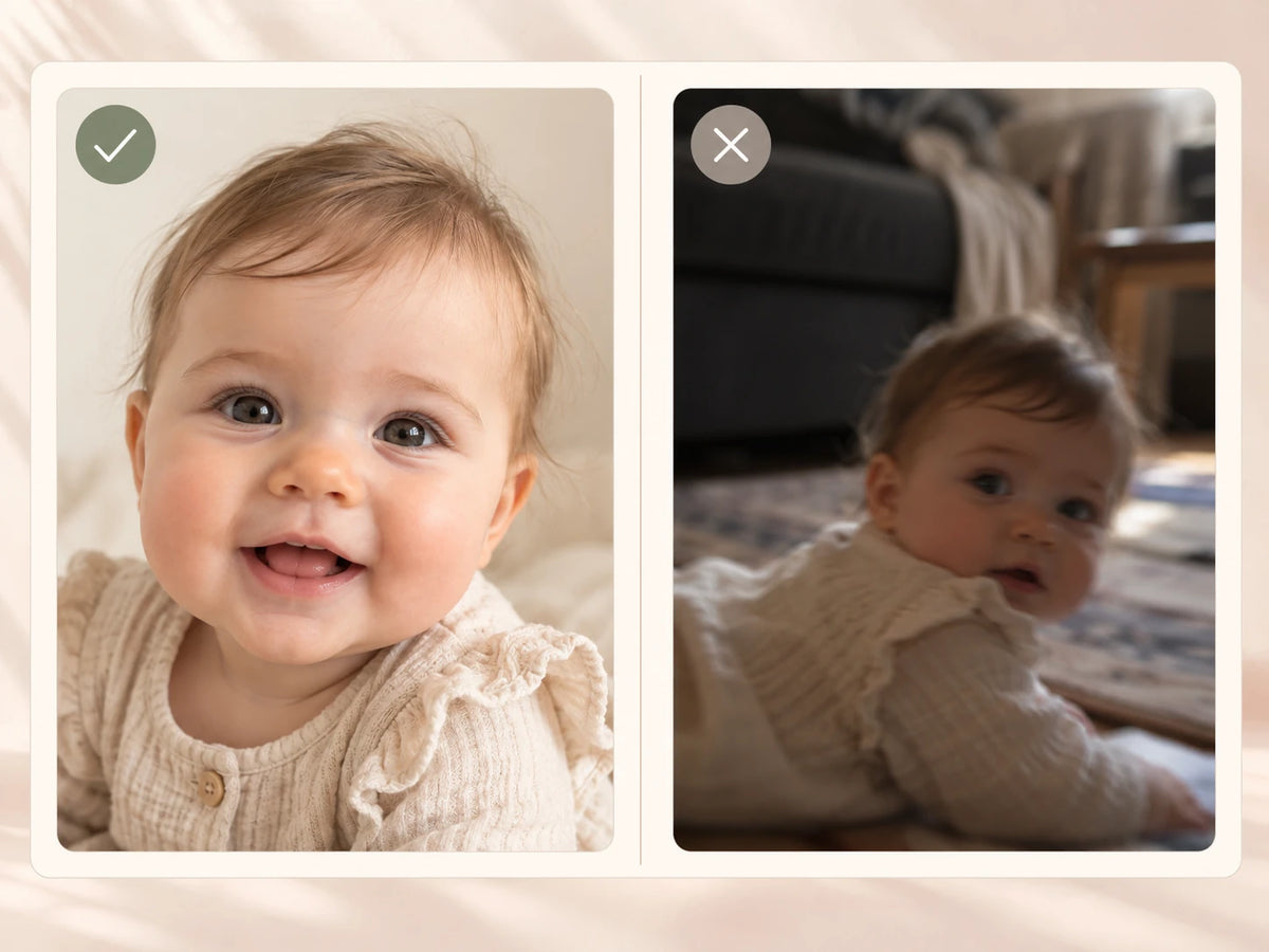 Esempio di foto adatta e foto troppo scura per l’incisione